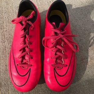 Pink Mercurial Nike Soccer Cleats
